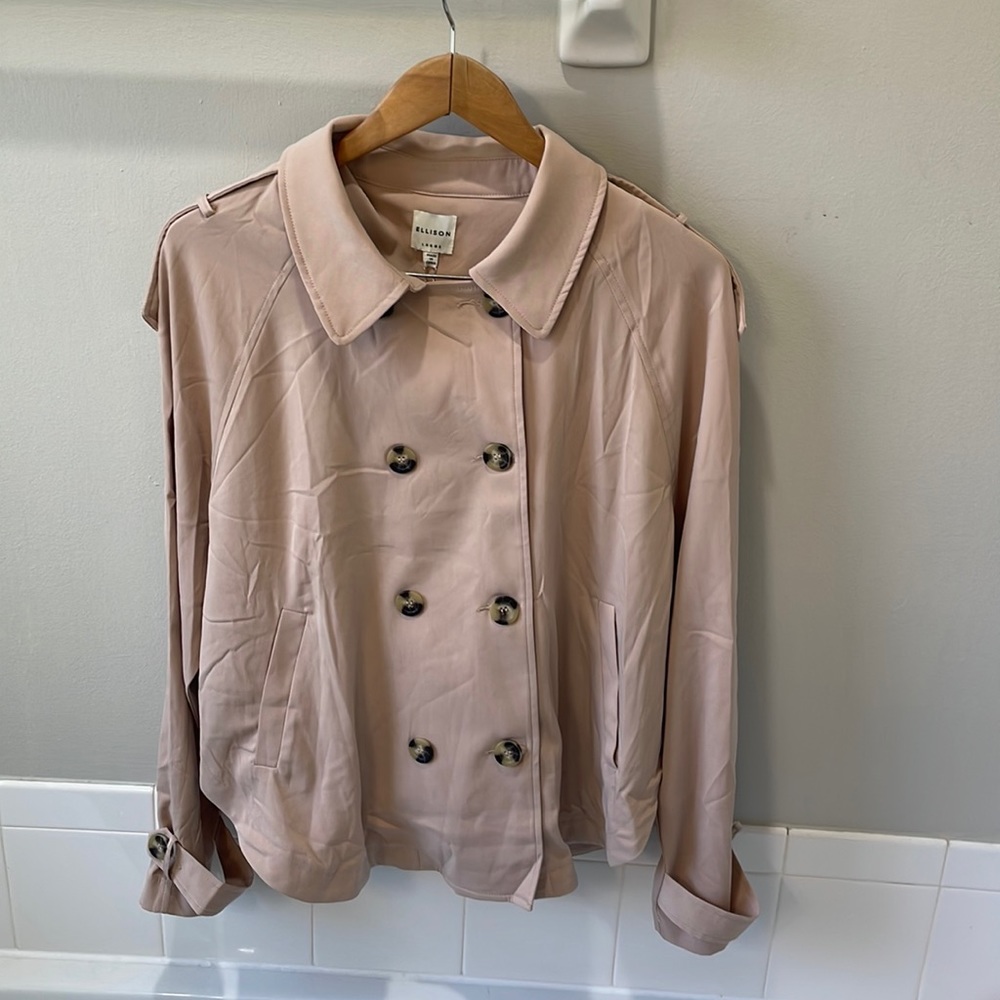 Ellison Tan Shacket Sz Large New